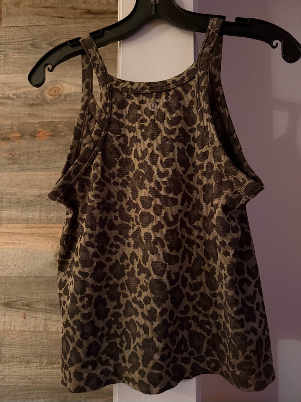 lululemon athletica Brown Leopard-Print Athletic Tank